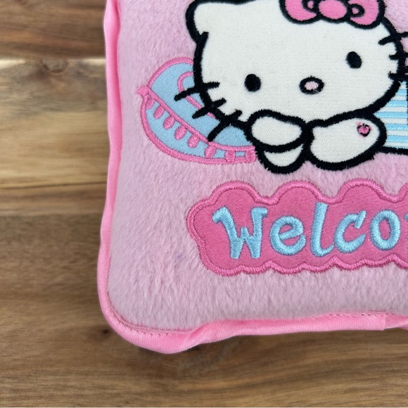 NWT Y2K Hello Kitty Plush Double Sided Door Hanger *READ STAINS* - Picture 2 of 14